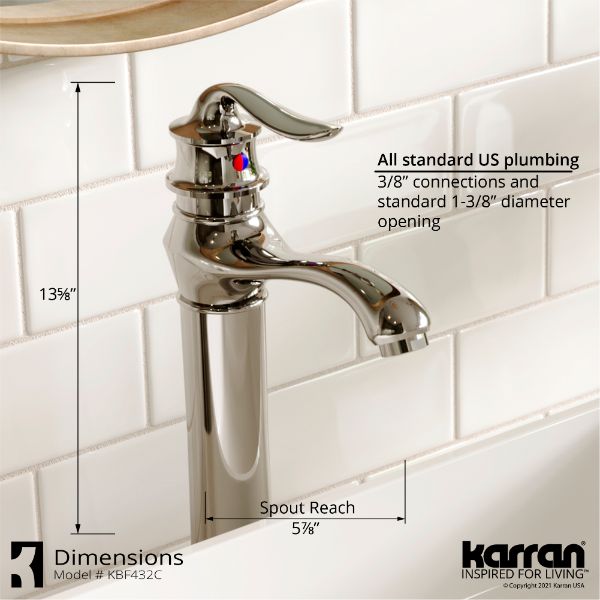 Dartford Single Hole Single Handle Bathroom Faucet with Matching Pop-up Drain In Chrome