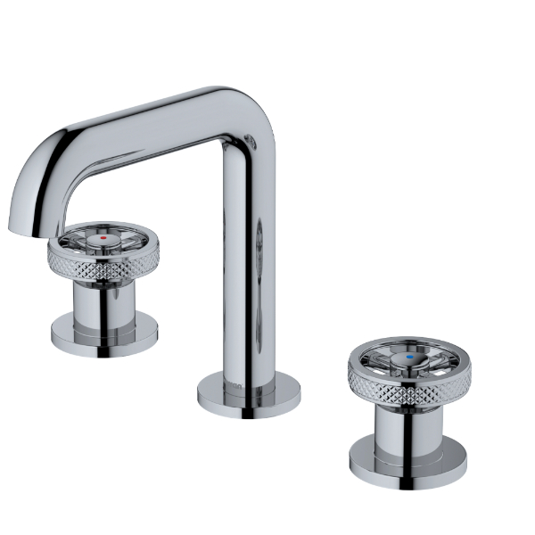 Tryst Widespread Three-Hole 2-Handle Bathroom Faucet with Matching Pop-up Drain In Chrome