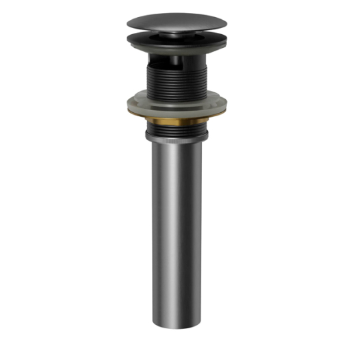 Pop-Up Bathroom Sink Drain with Overflow In Stainless Steel