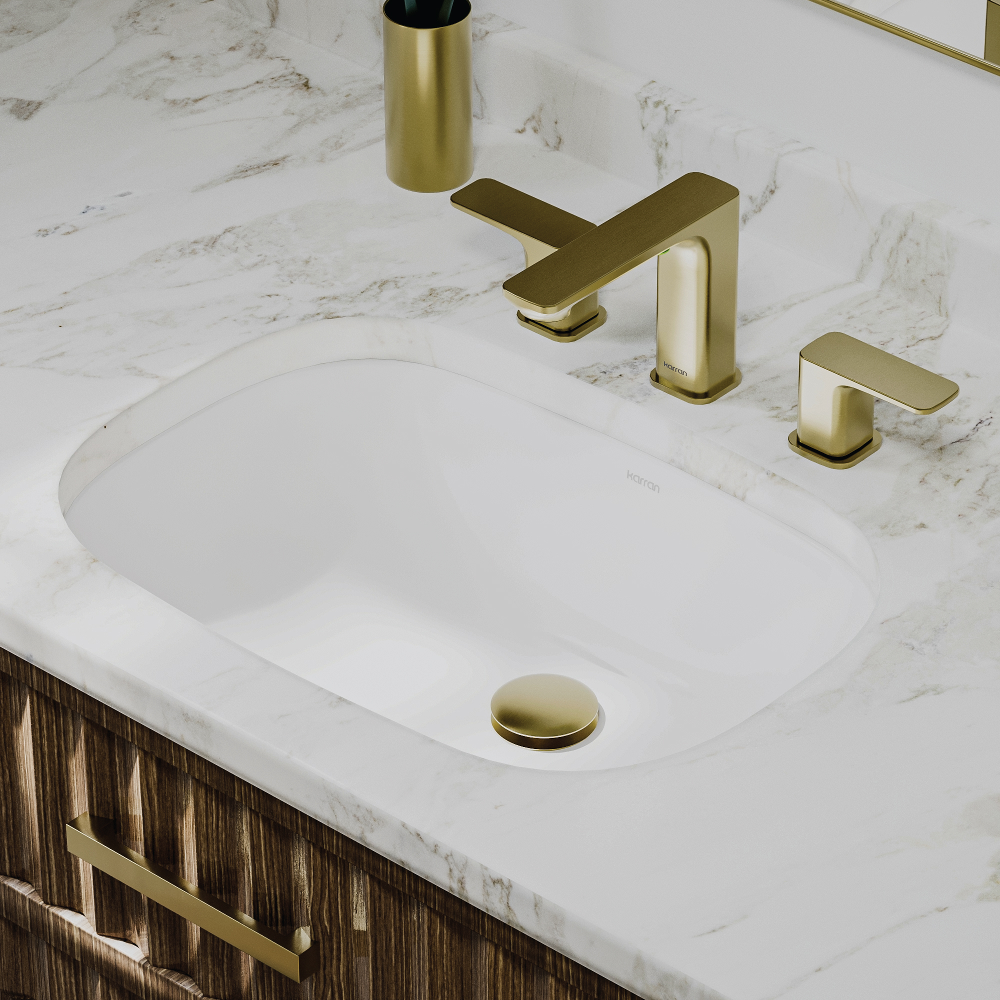 Valera 20" Oval Undermount Vitreous China Bathroom Sink In White