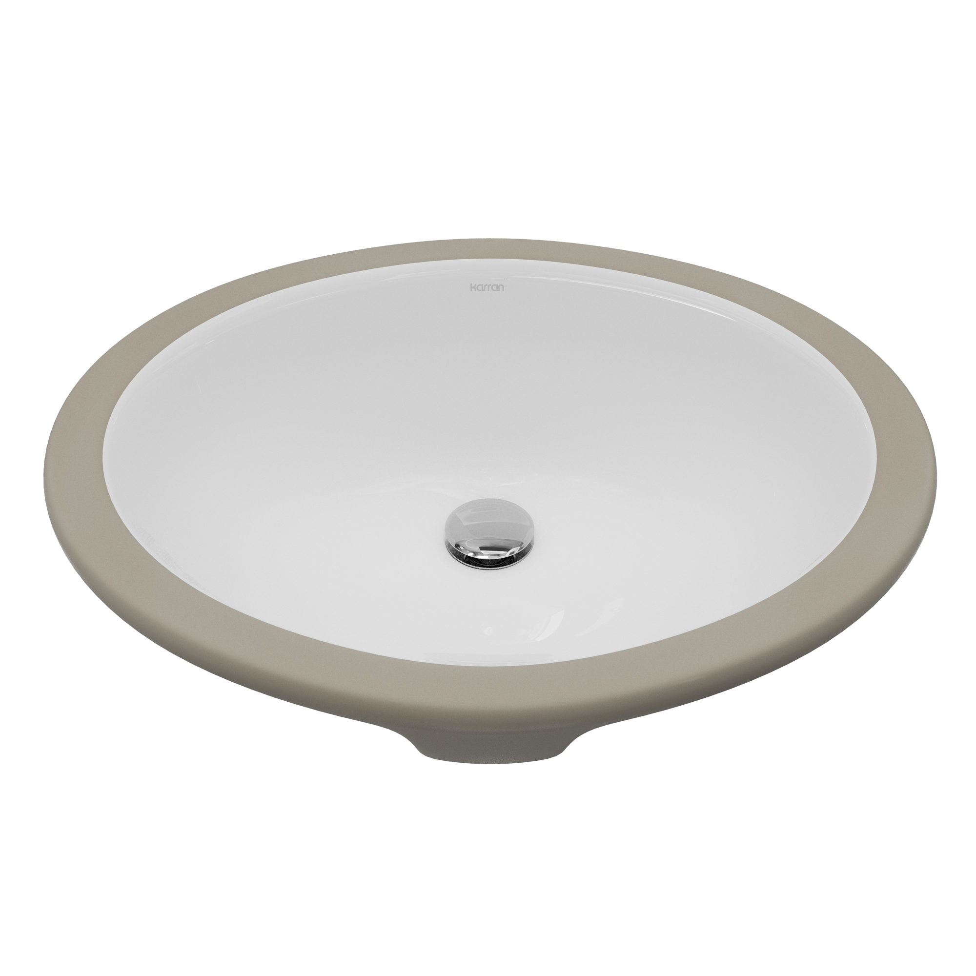 Valera 17" Oval Undermount Vitreous China Bathroom Sink In White