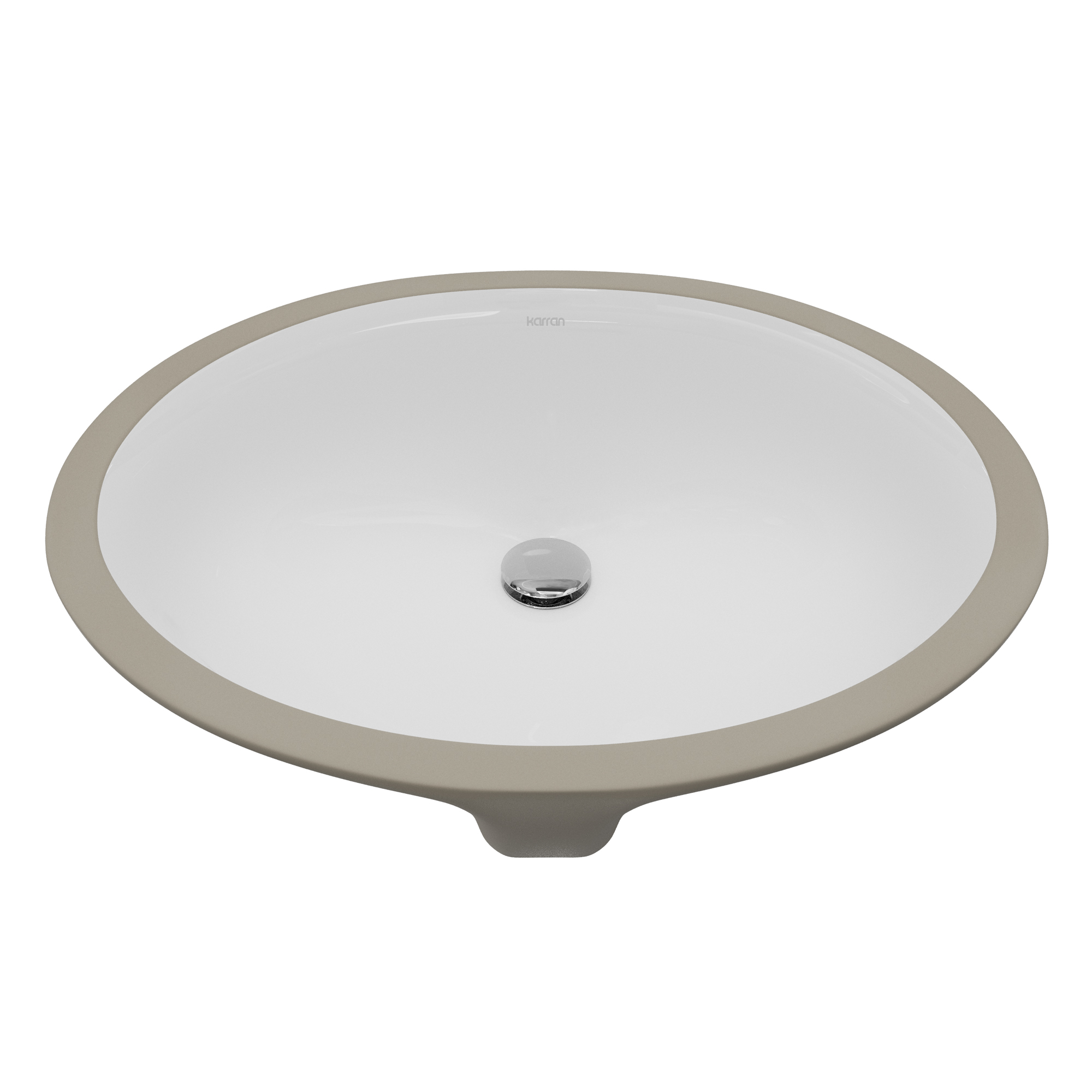 Valera 19" Oval Undermount Vitreous China Bathroom Sink In White