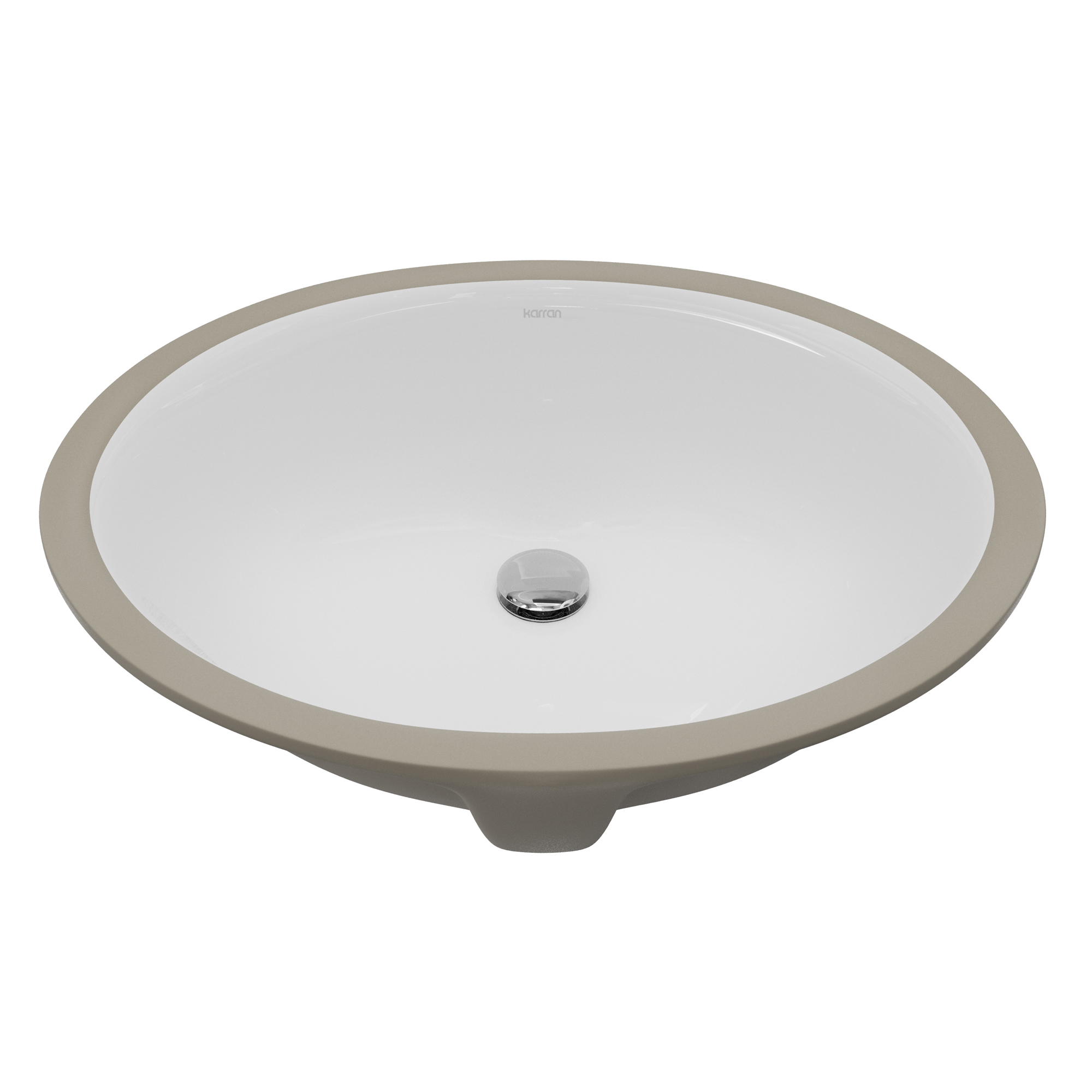 Valera 18" Oval Undermount Vitreous China Bathroom Sink In White