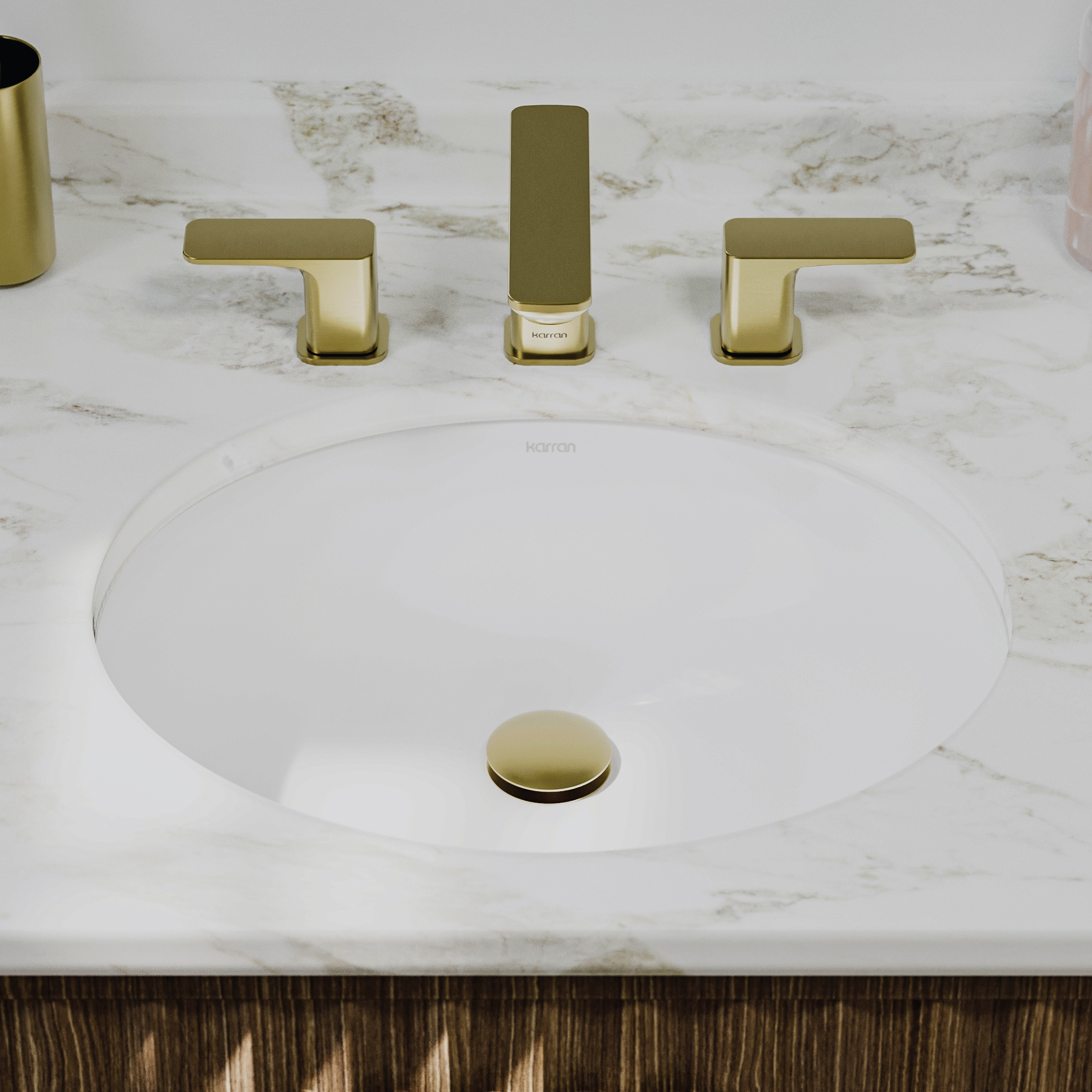 Valera 19" Oval Undermount Vitreous China Bathroom Sink In White