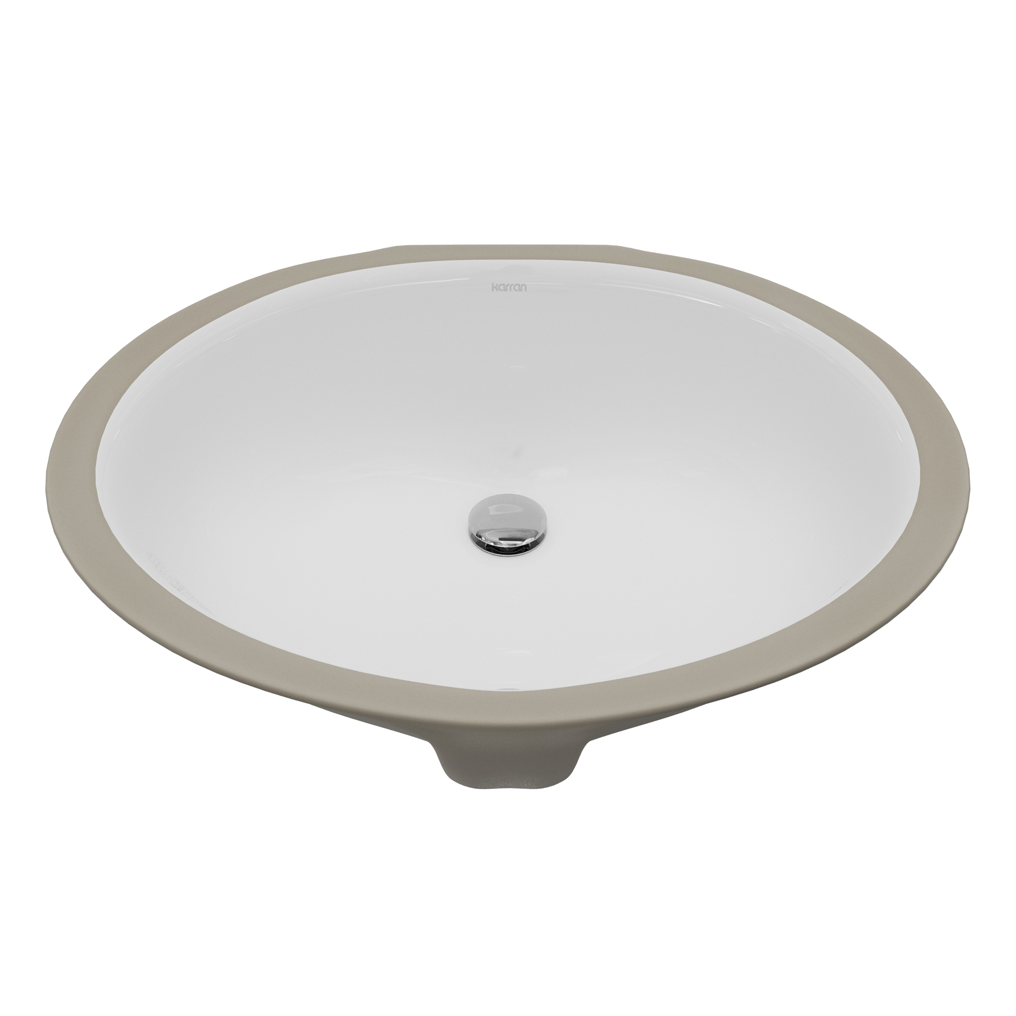 Valera 19" Oval Undermount Vitreous China Bathroom Sink In White