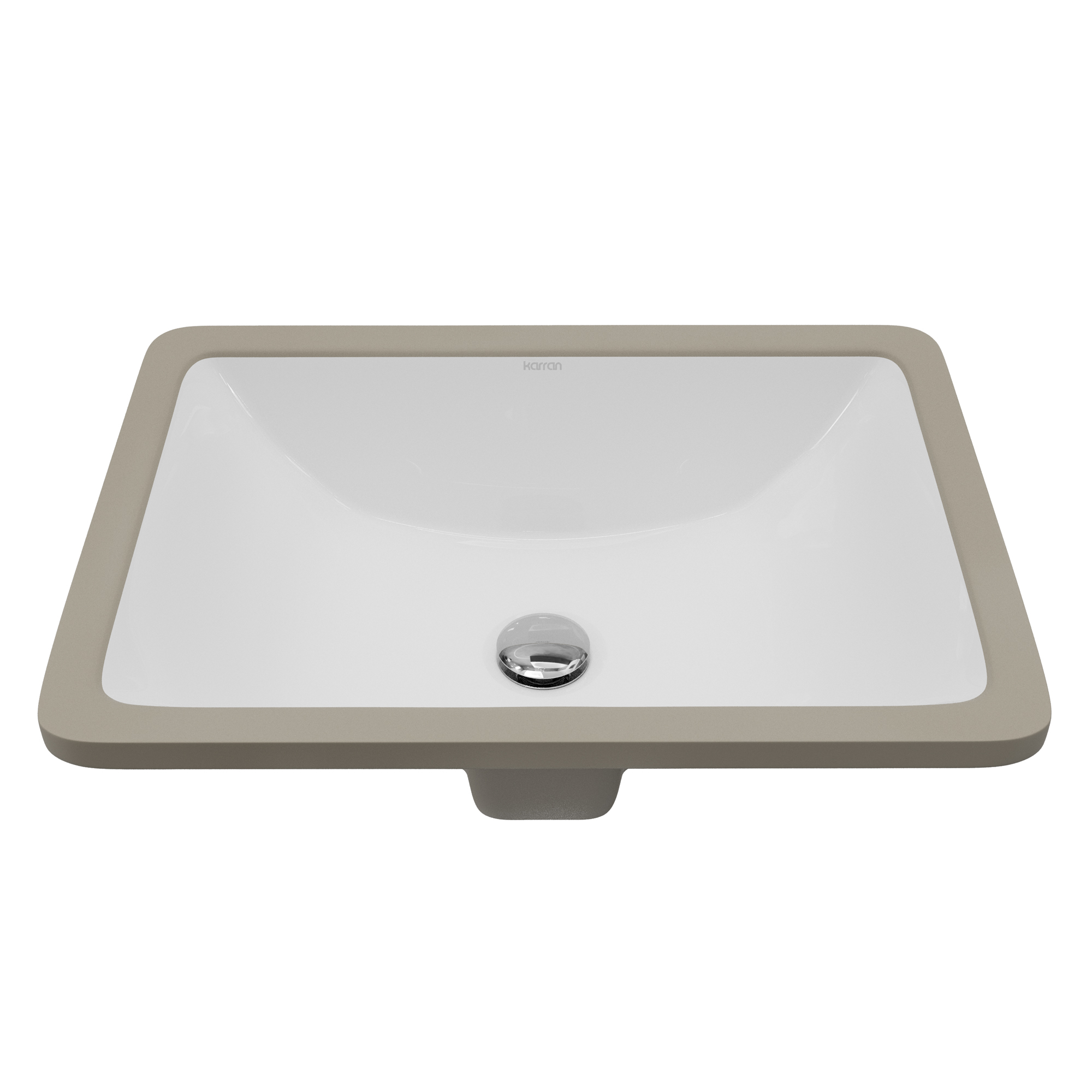 Valera 18" Rectangular Undermount Vitreous China Bathroom Sink In White