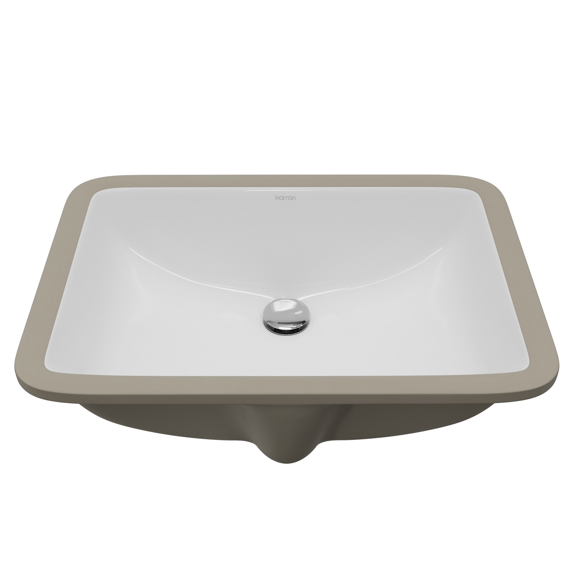 Valera 21" Rectangular Undermount Vitreous China Bathroom Sink In White