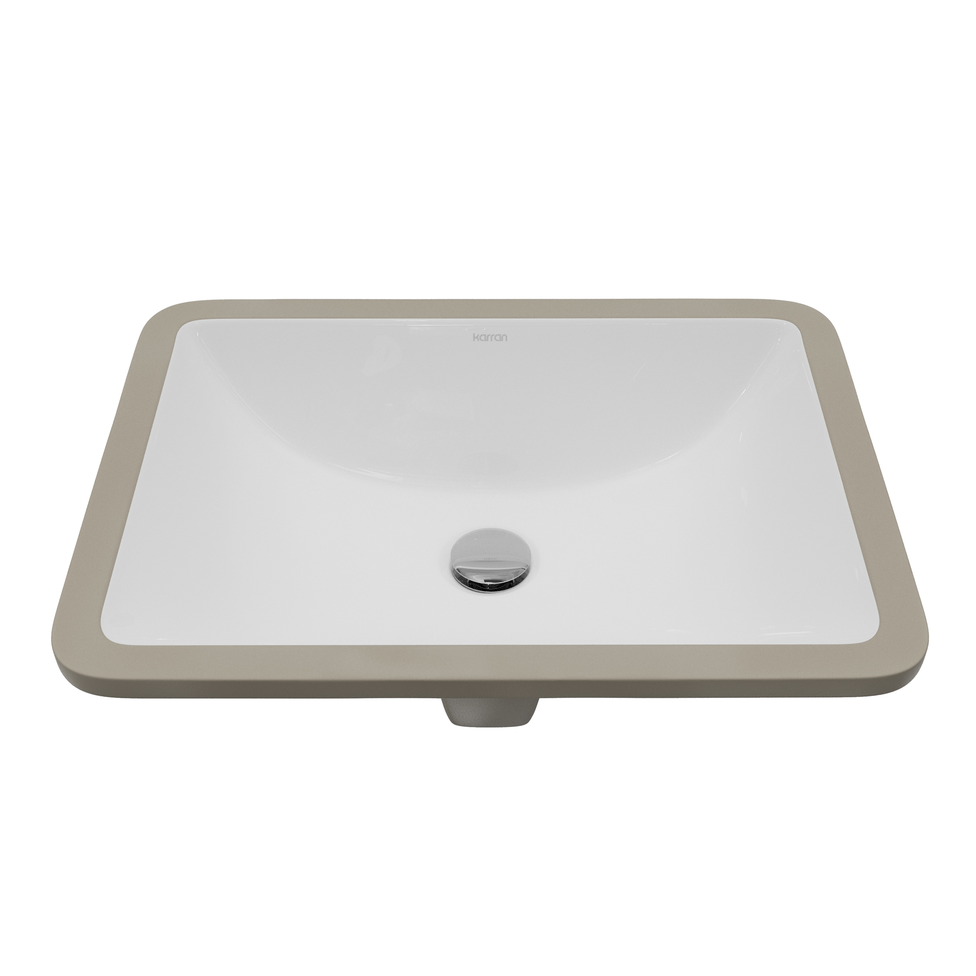 Valera 21" Rectangular Undermount Vitreous China Bathroom Sink In White