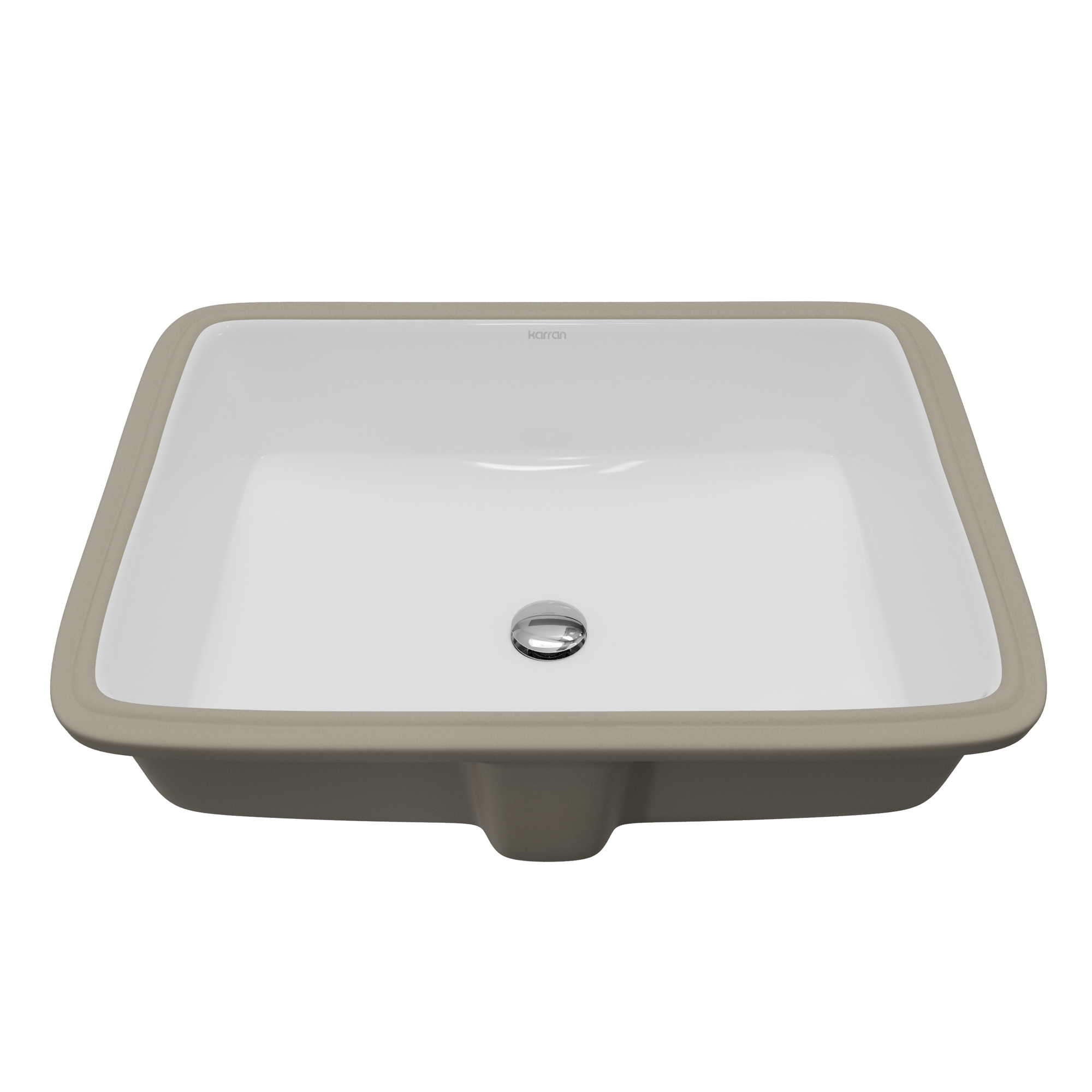 Valera 20" Rectangular Undermount Vitreous China Bathroom Sink In White
