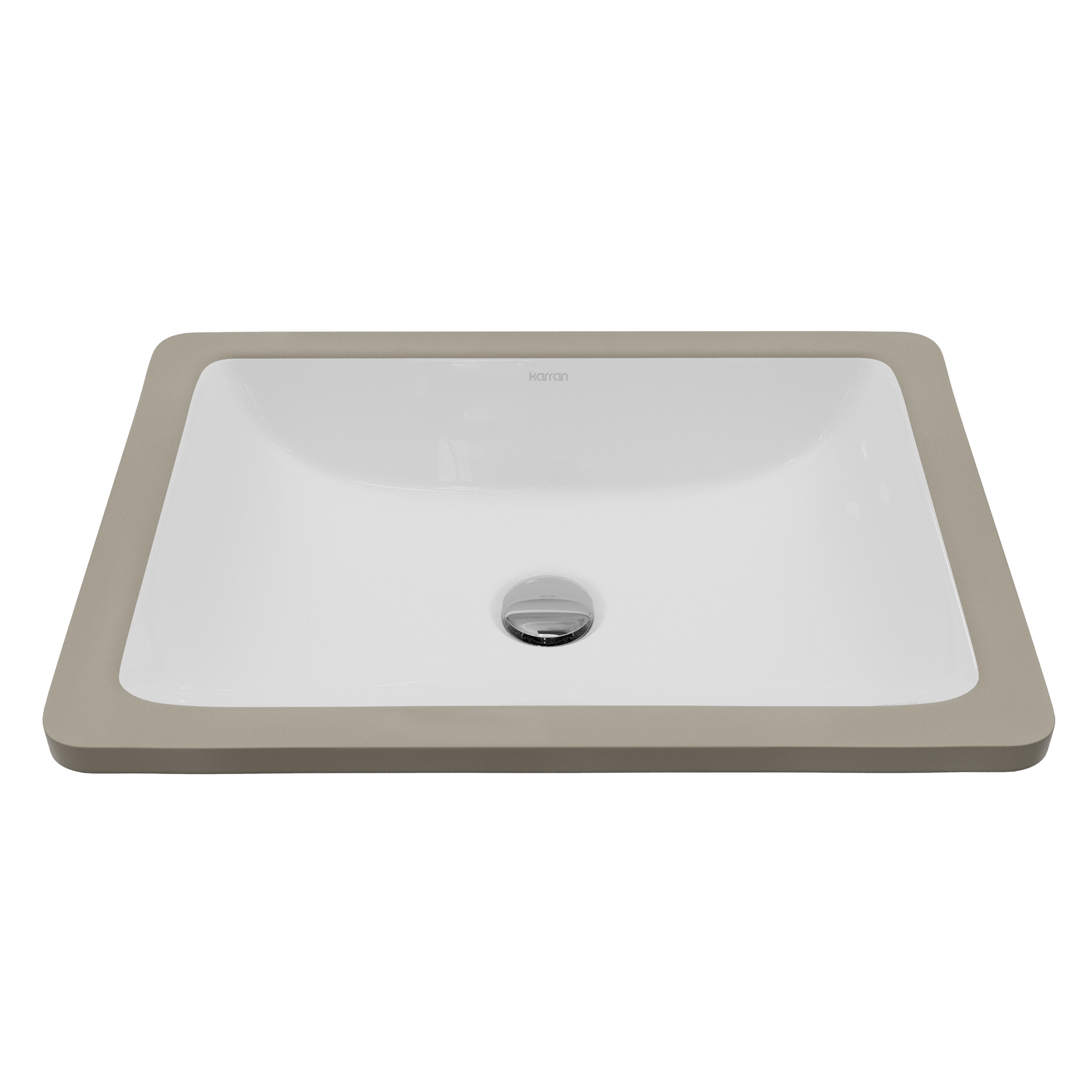 Valera 18" Rectangular Undermount Vitreous China Bathroom Sink In White