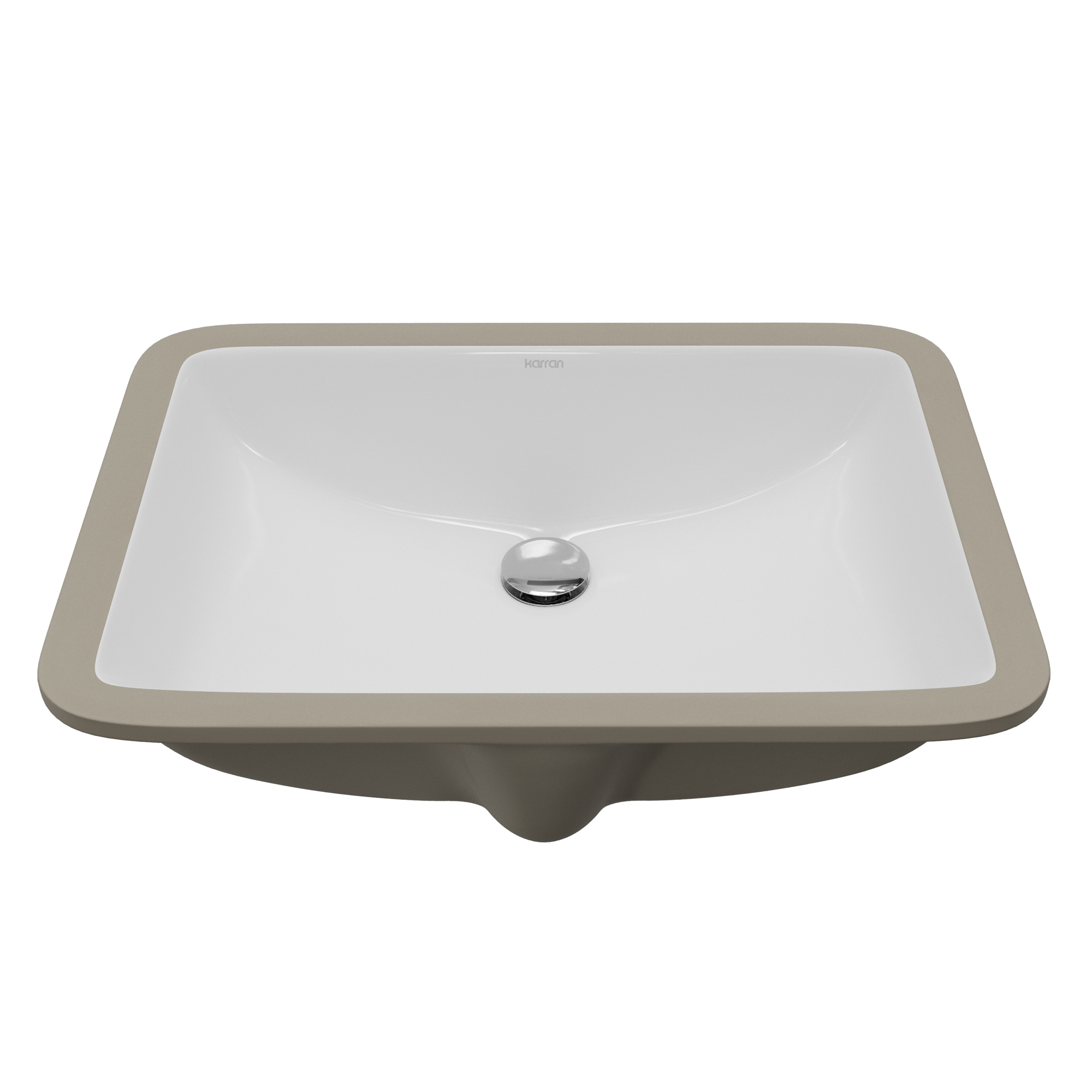 Valera 21" Rectangular Undermount Vitreous China Bathroom Sink In White