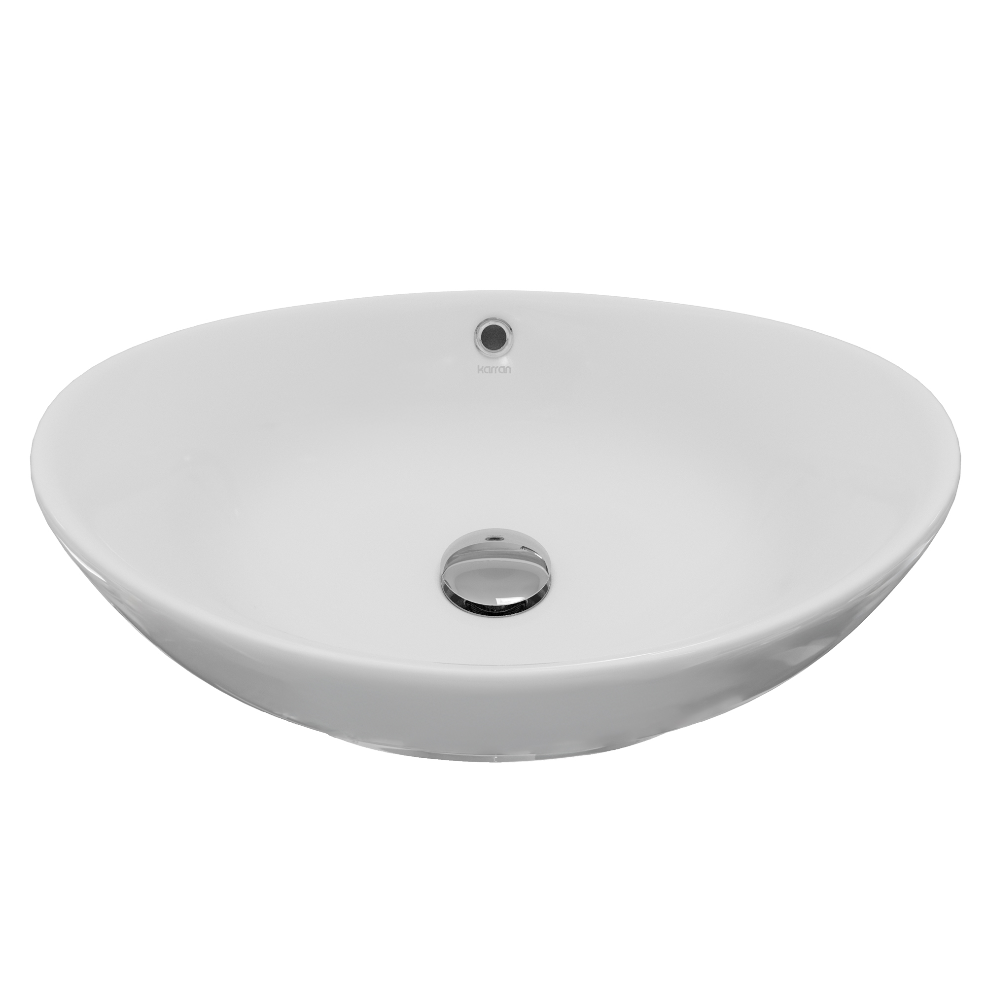 23" Vessel Vitreous China Bathroom Sink In White