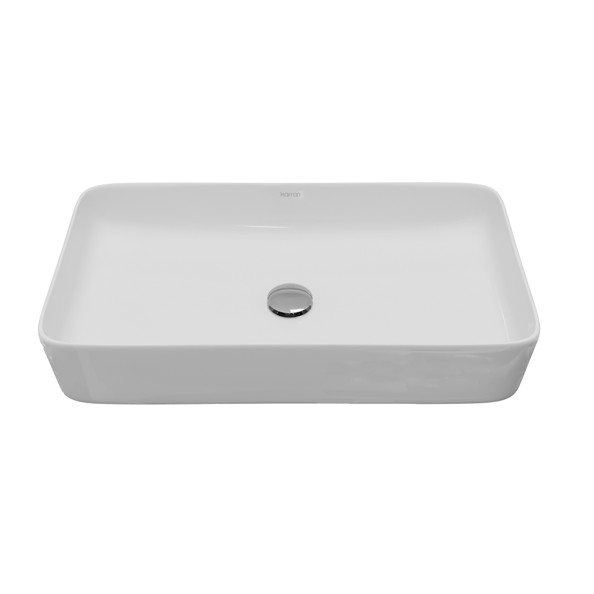 24" Vessel Vitreous China Bathroom Sink In White