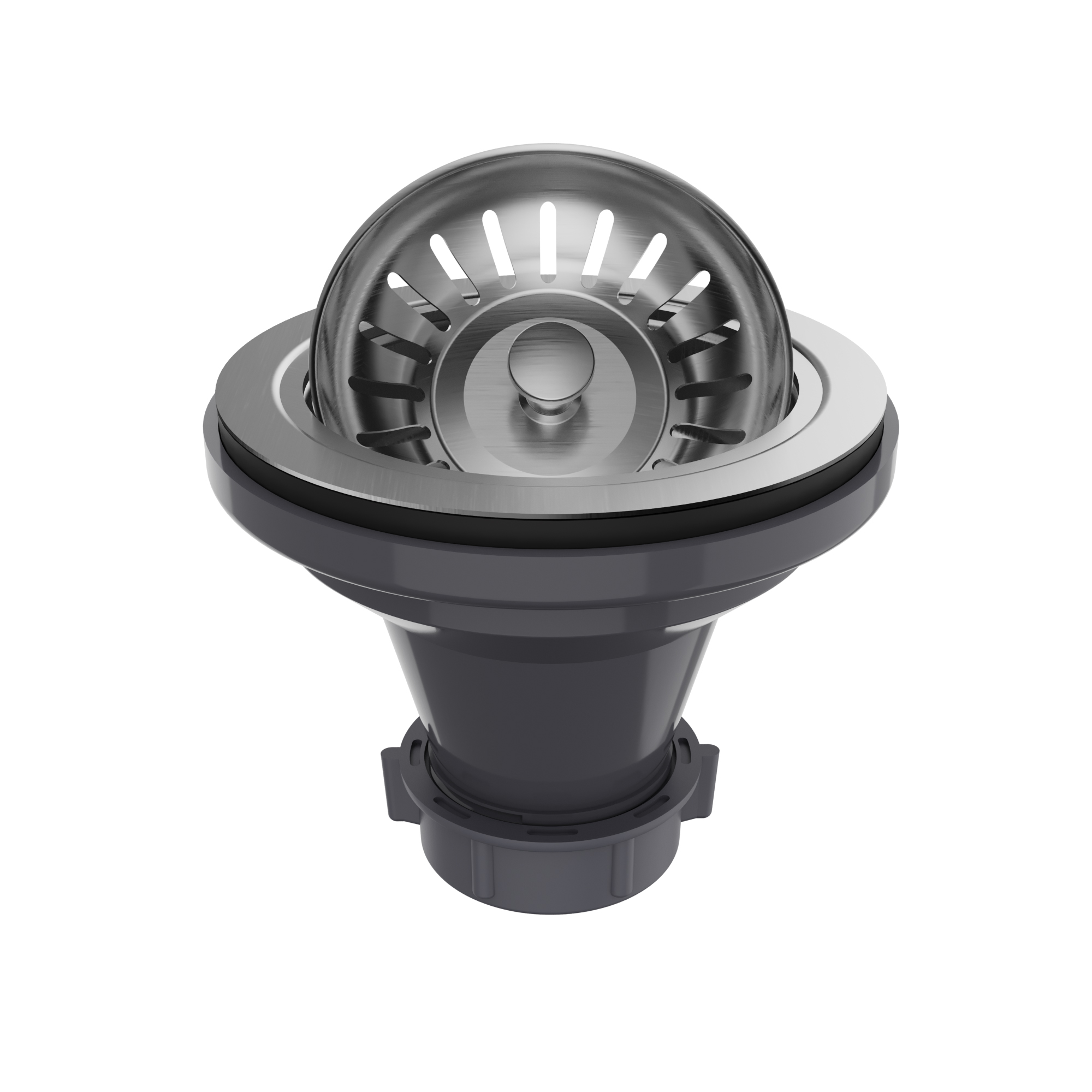 3-1/2" Basket Strainer In Stainless Steel