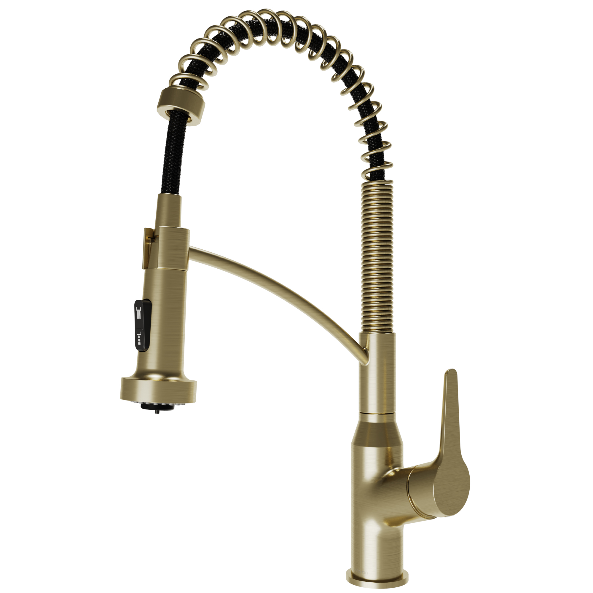 Scottsdale Single Handle Pull-Down Sprayer Commercial Style Kitchen Faucet In Spot-Free Brushed Gold