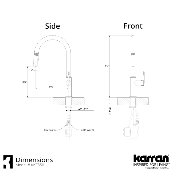 Lagrange Single Hole Single Handle Pull-Down Sprayer Kitchen Faucet In Gunmetal Grey