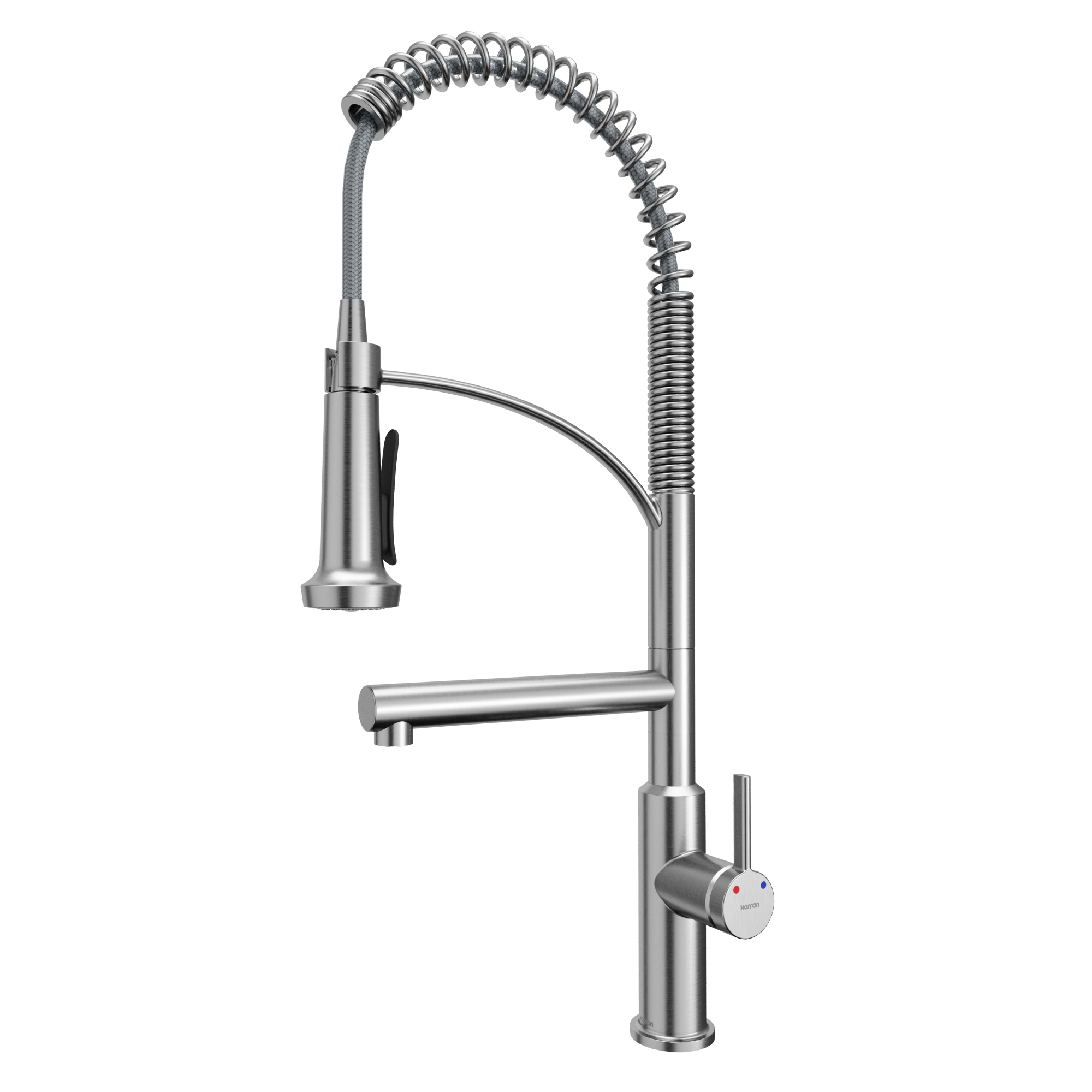 Adlington Single Hole Single Handle Pull-Down Sprayer Kitchen Faucet In Stainless Steel