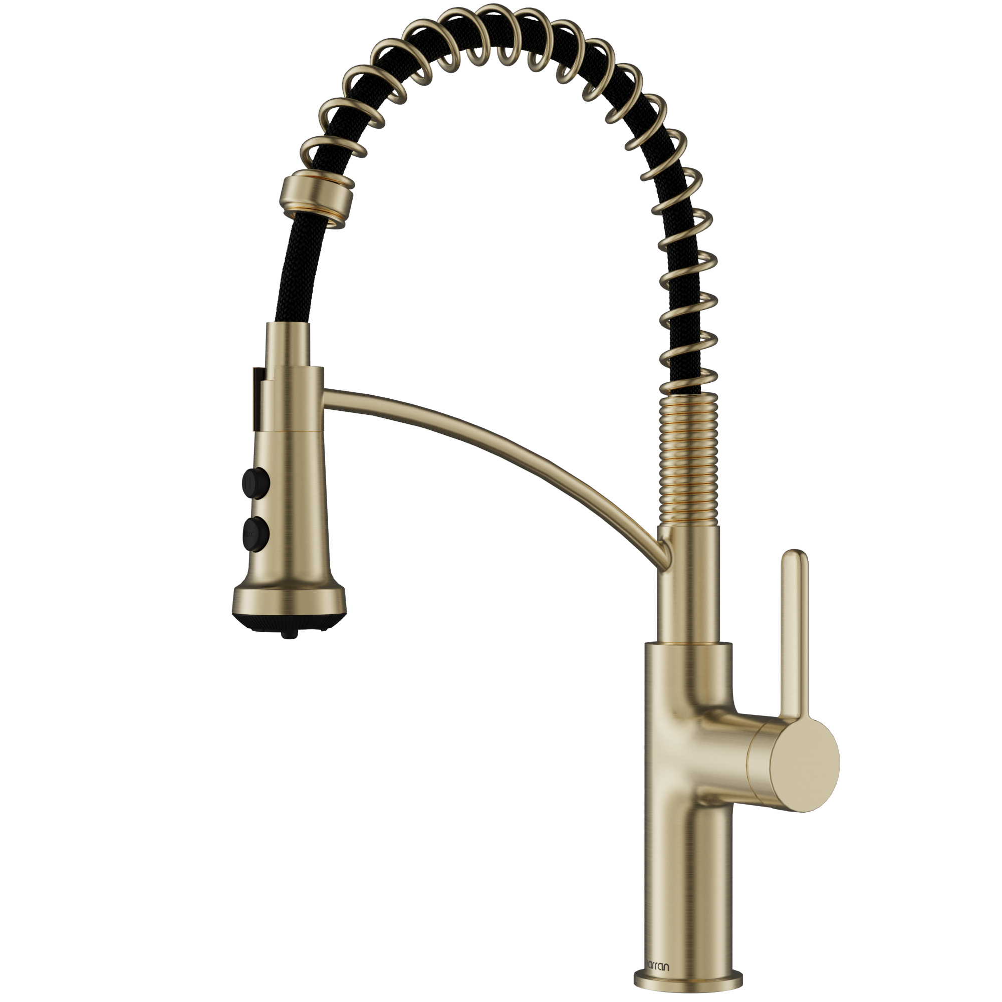Scottsdale Single Handle Commercial Pull-Down Sprayer Kitchen Faucet In Spot-Free Champagne Bronze