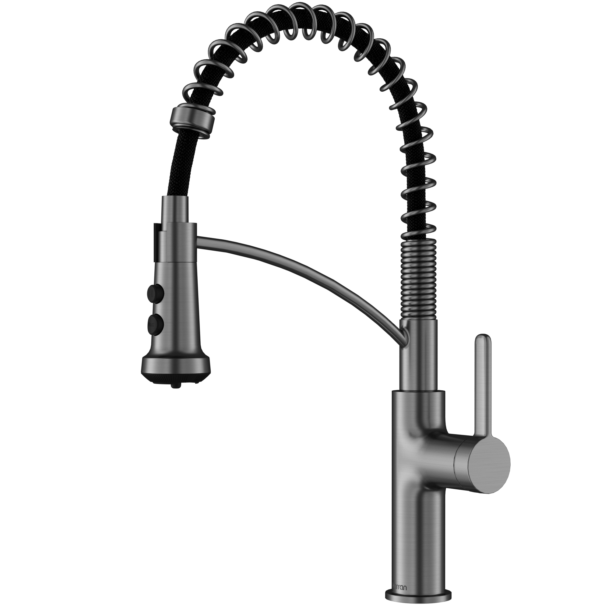 Scottsdale Single Handle Commercial Pull-Down Sprayer Kitchen Faucet In Spot-Free Gunmetal Grey