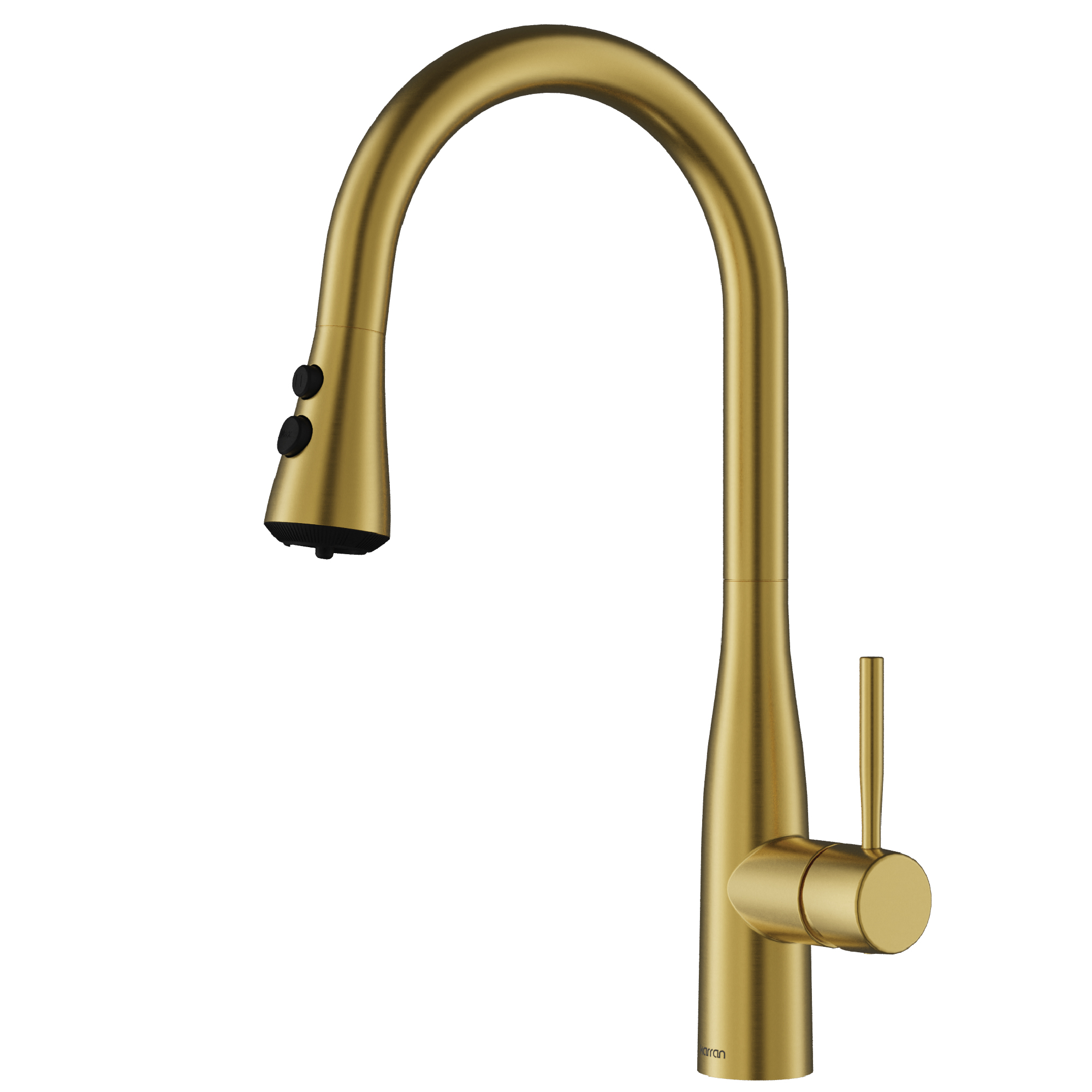 Faraday Pull-Down Sprayer Kitchen Faucet In Spot-Free Brushed Gold