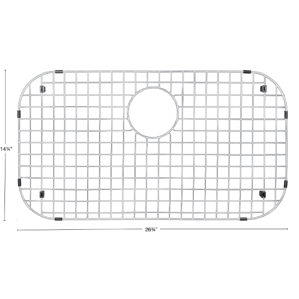 Stainless Steel Bottom Grid - Fits in Karran Sinks - E-340, Q-340, U-3018