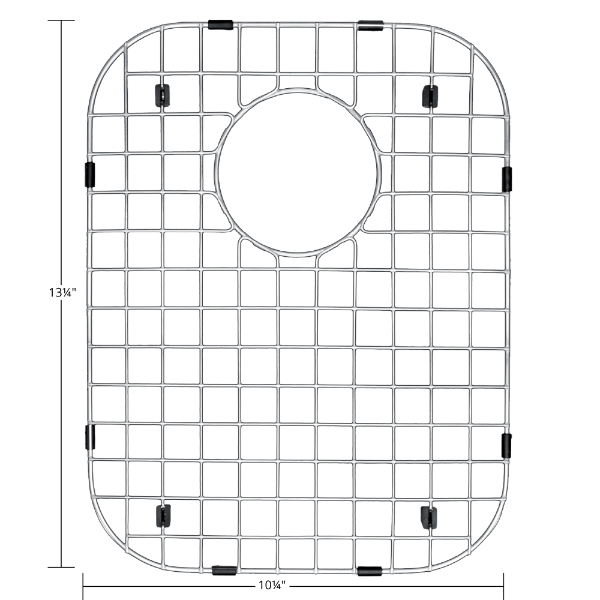 Stainless Steel Bottom Grid - Fits in Small Bowl of Karran Sinks - PU23, PU53