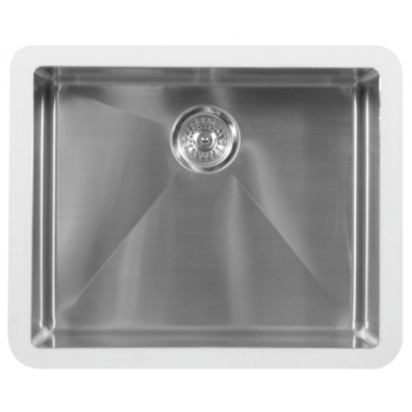 23-1/2" Seamless Undermount Single Bowl Stainless Steel Kitchen Sink