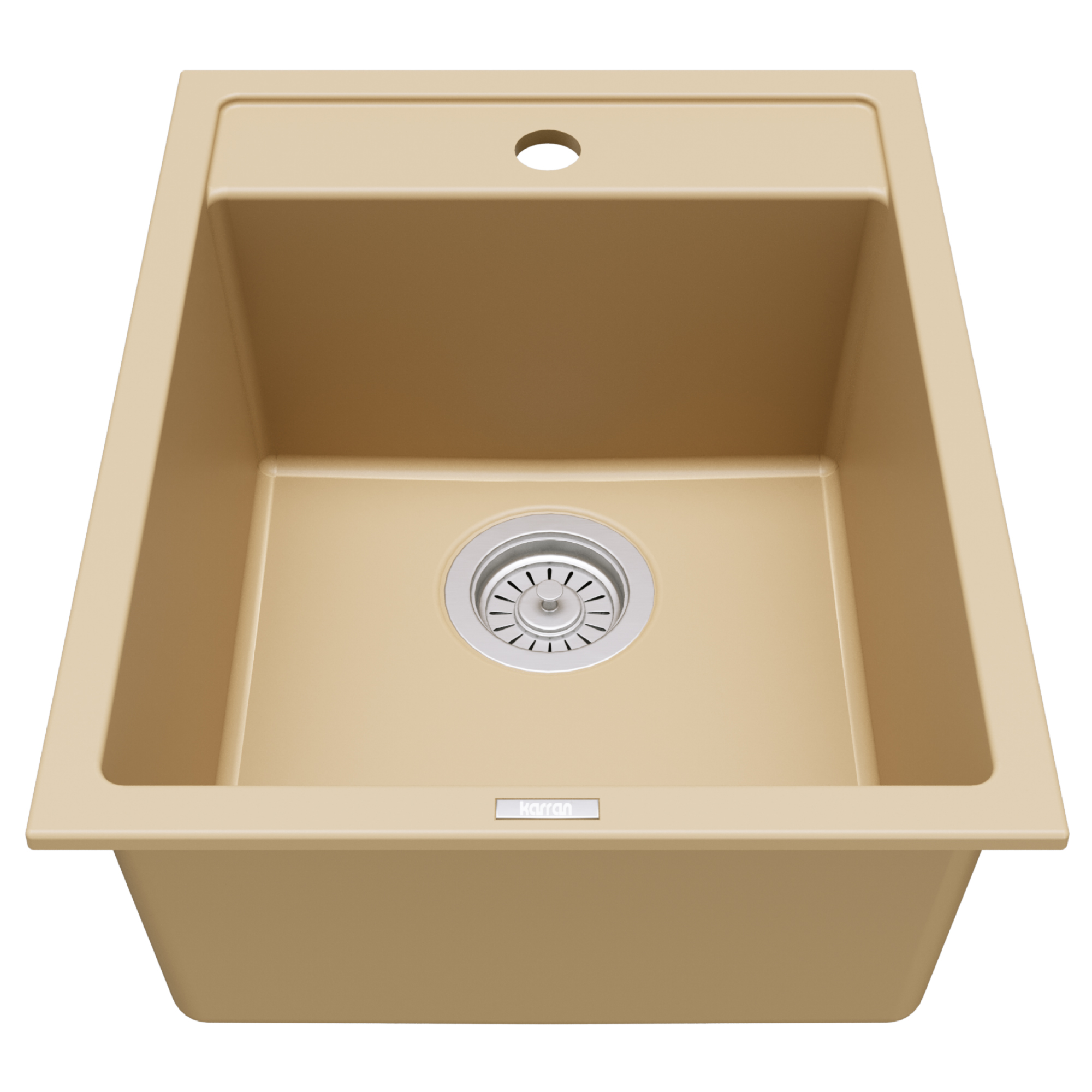 15-3/4" Top Mount Quartz Composite Bar/Prep Sink In Bisque