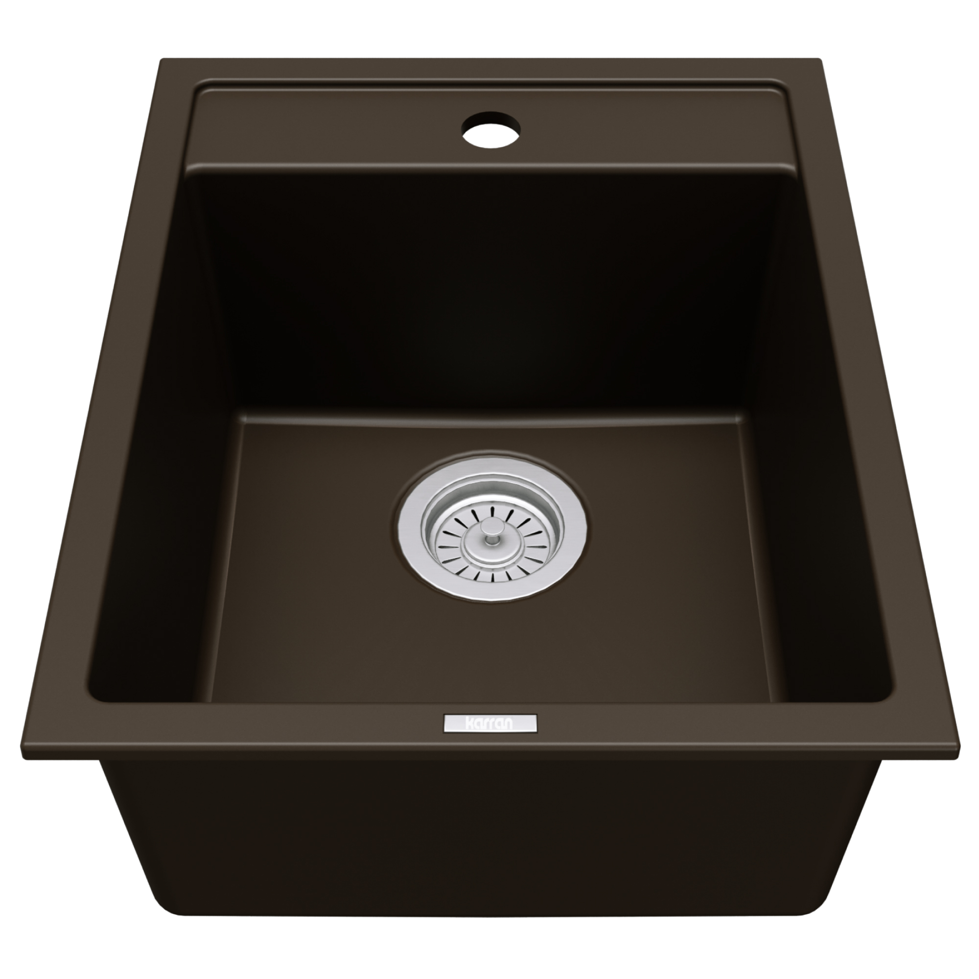 15-3/4" Top Mount Quartz Composite Bar/Prep Sink In Brown