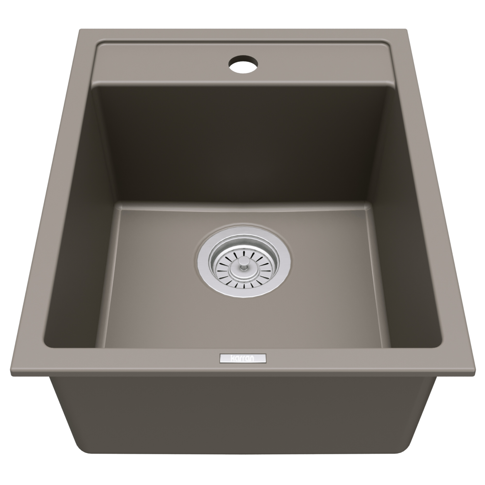 15-3/4" Top Mount Quartz Composite Bar/Prep Sink In Concrete