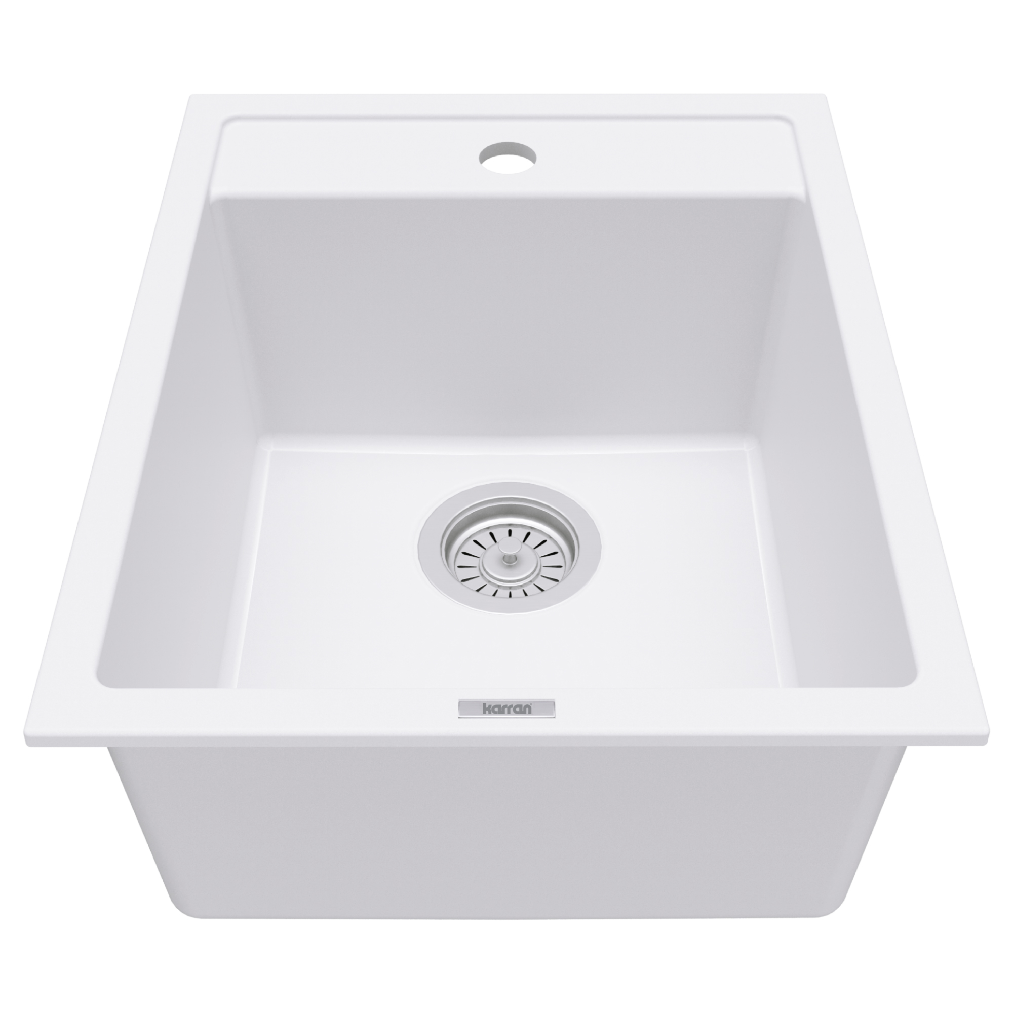 15-3/4" Top Mount Quartz Composite Bar/Prep Sink In White