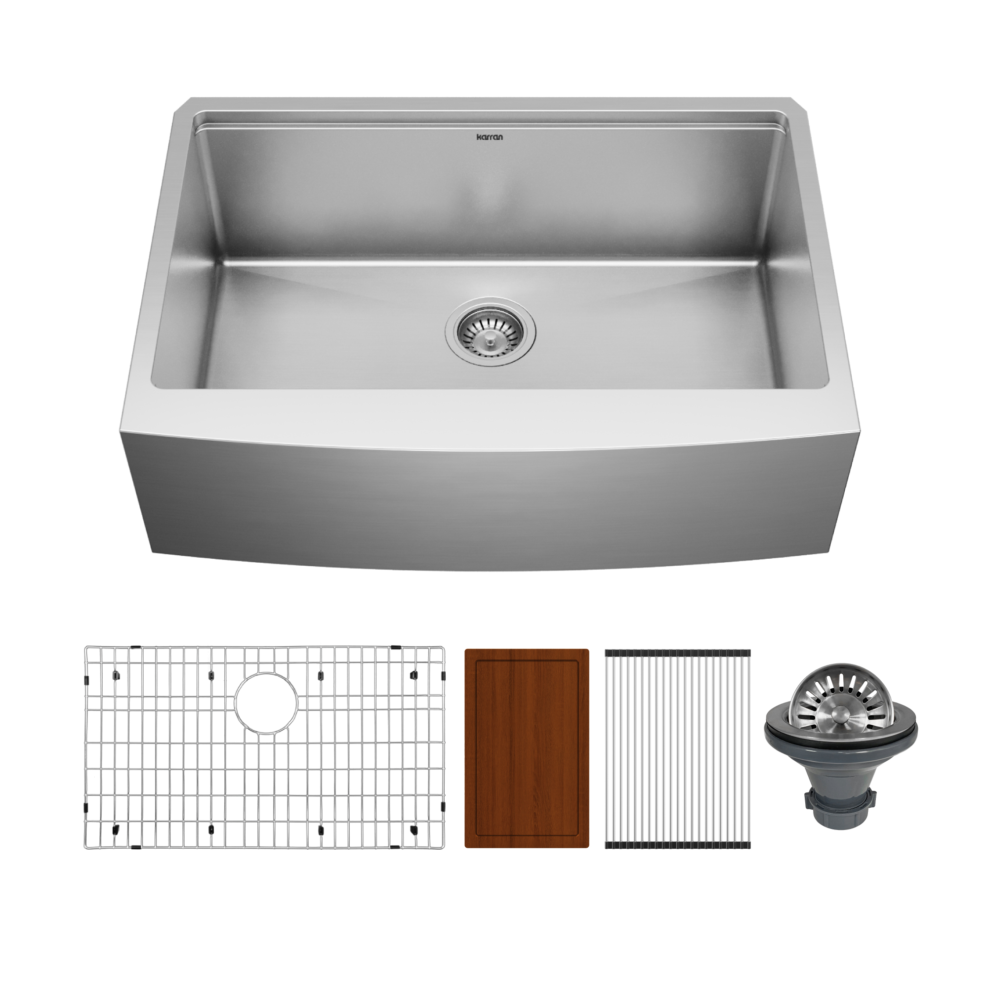 30" Farmhouse Large Single Bowl Stainless Steel Workstation Kitchen Sink