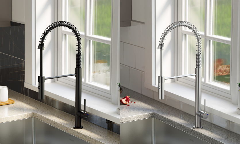 Dual Function Spray Head and High Arc Design