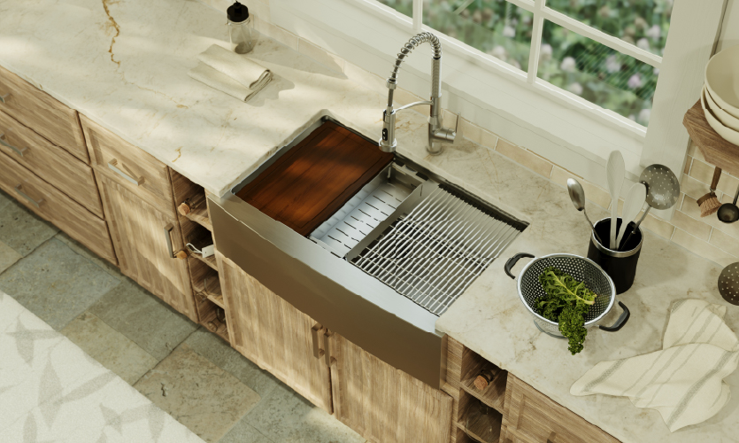 Workstation Ledge System Turns the Sink into a Prep Zone