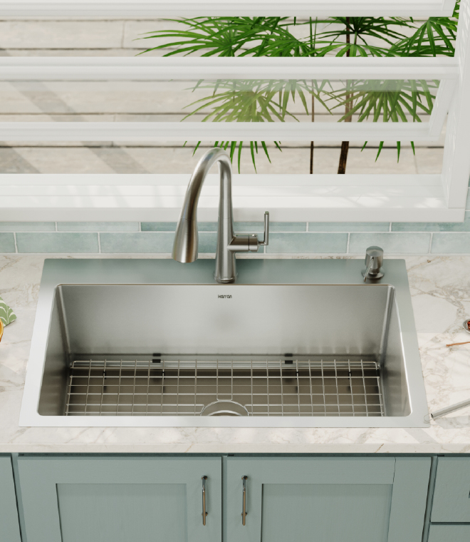 Top-Mount Installation: Versatile Design for Existing Counters
