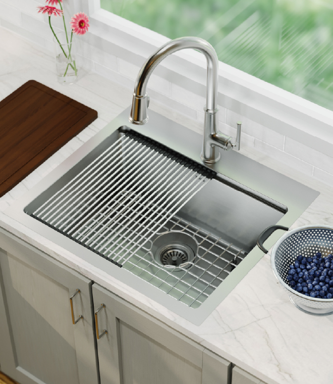 A Sink That Acts Like a Prep Counter