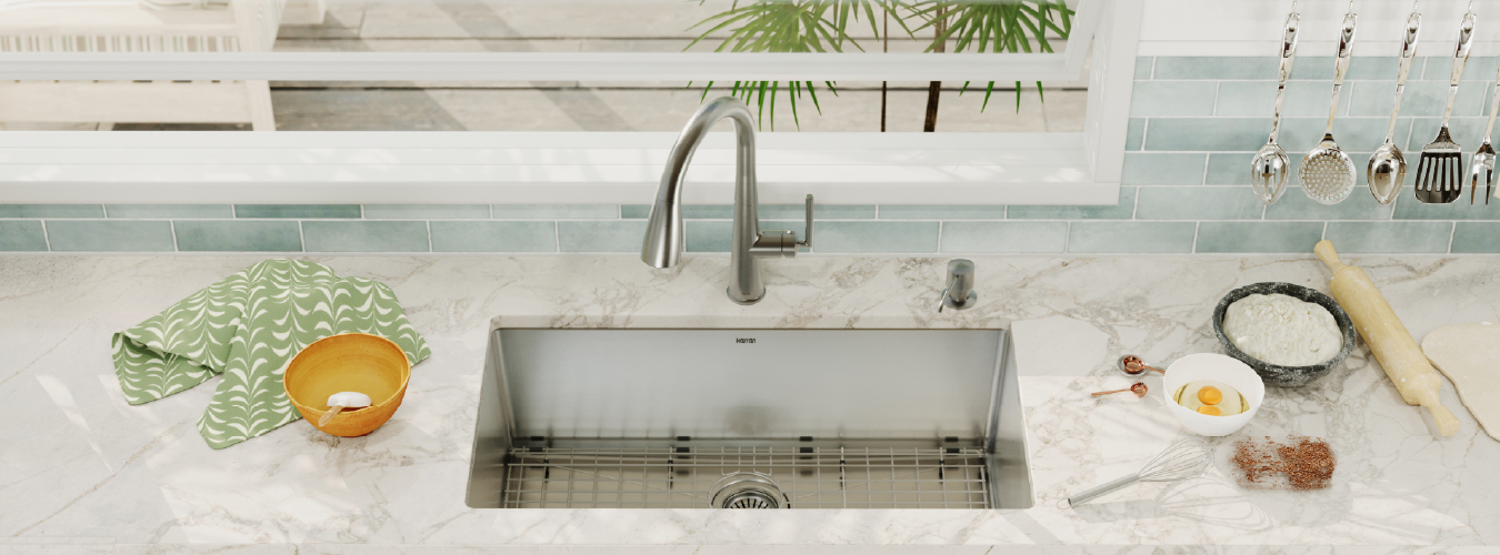 Complete Double Bowl Accessory Package: Ready for Installation