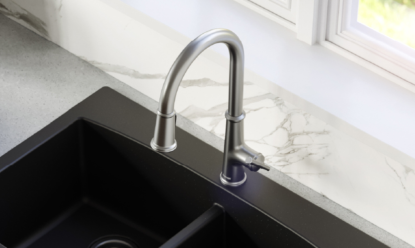 Dual Function Spray and High Arc Design for Everyday Kitchen Use