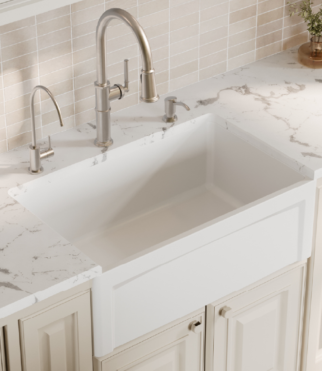 Karran Fireclay Apron Front Farmhouse Sink