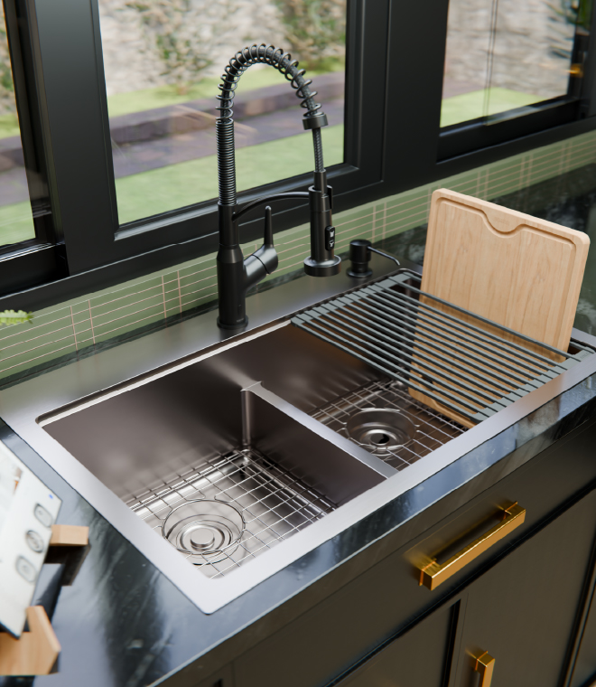 A Cleaner Edge for Kitchen Workspaces