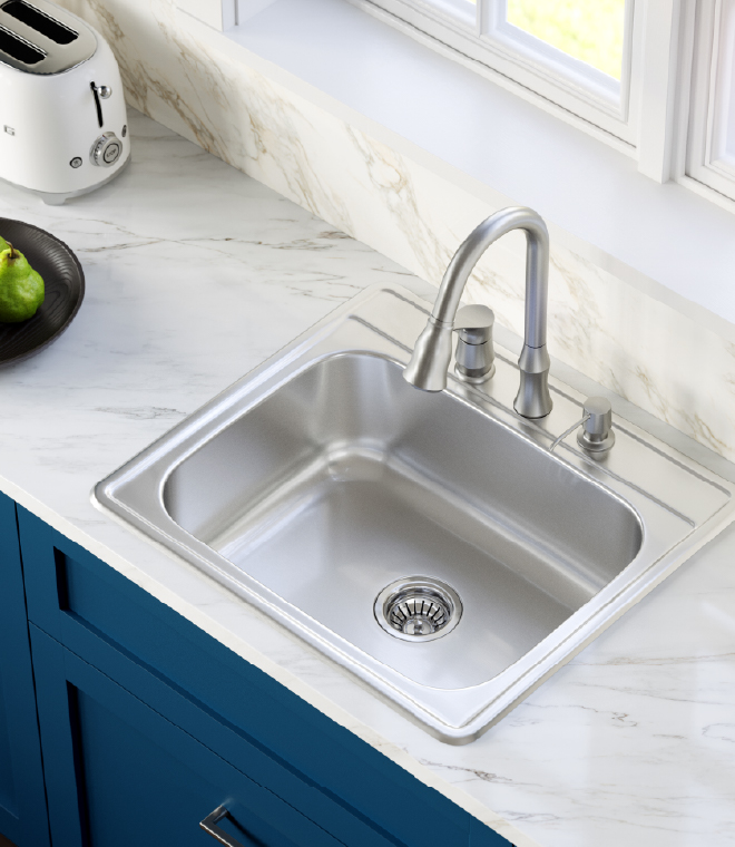 Karran Profile Series Stainless Steel Top Mount Kitchen Sink
