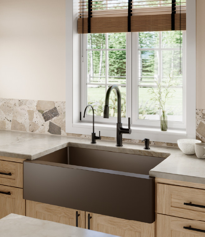 Karran Quartz Apron Front Single Bowl Kitchen Sink