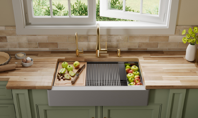 A Complete Workstation Built Into the Sink