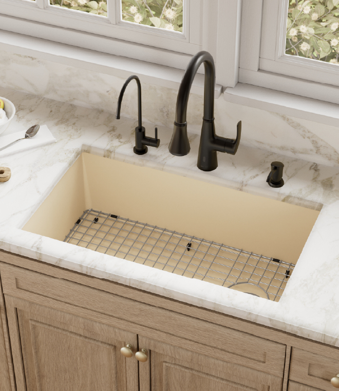 Karran Quartz Undermount Large Single Bowl Kitchen Sink