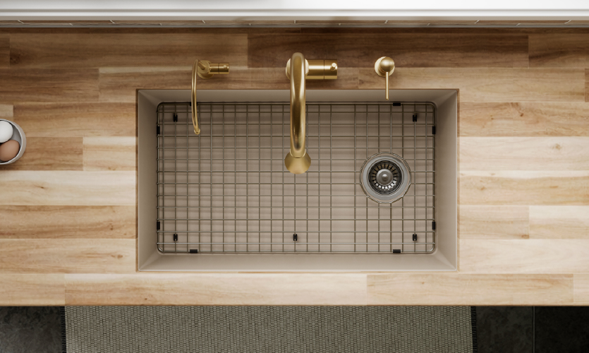 A Large Single Bowl with Room to Work