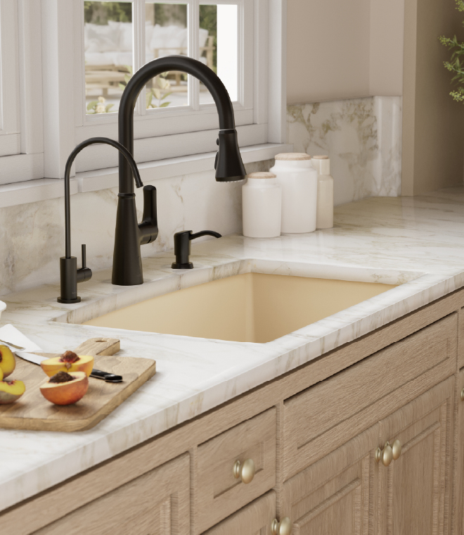 Uninterrupted Countertop Surface for a Refined Finish