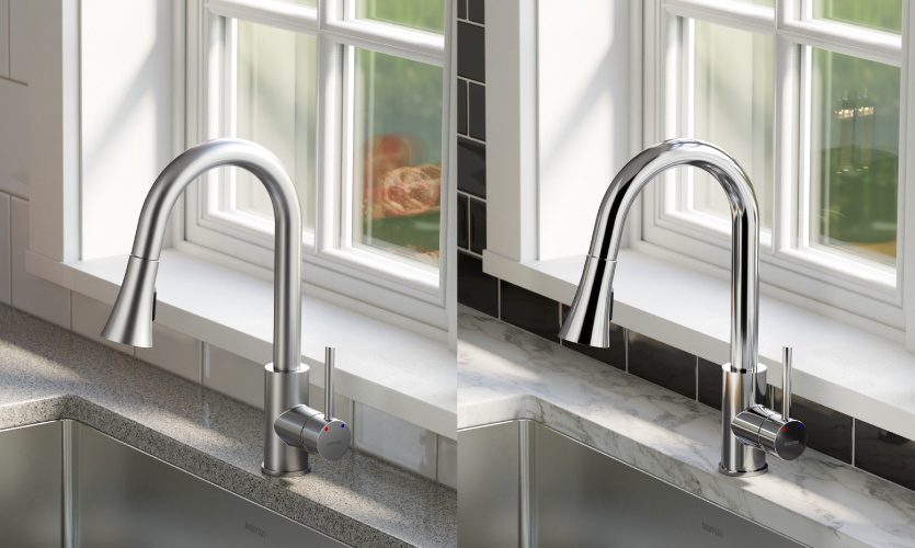 Dual Function Spray Head and 60" Retractable Hose